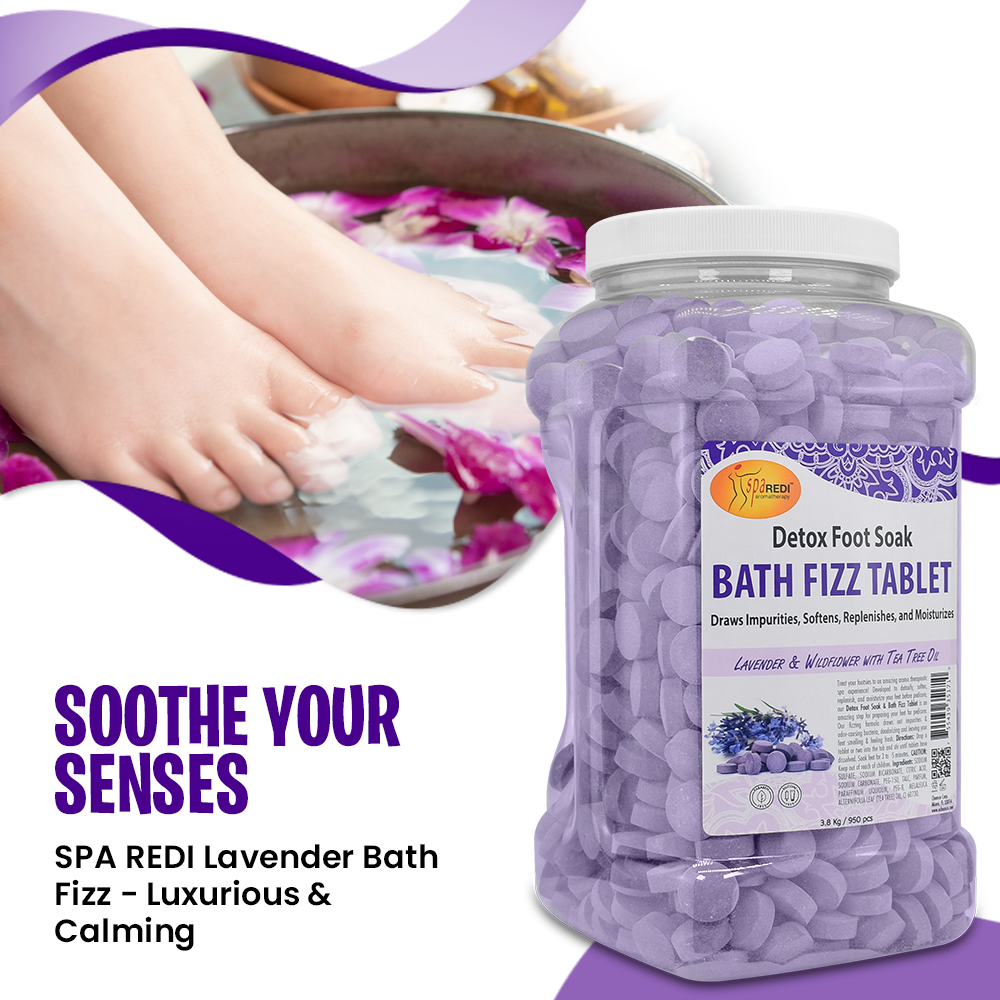 SPA REDI Mandarin Bath Fizz Tablets 950 count 128 oz