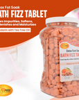 SPA REDI Bath Fizz Tablets - Mandarin Scented - Refreshing Soak for Luxurious Baths - 950 Tablets - 128oz