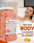 SPA REDI Bath Fizz Tablets - Mandarin Scented - Refreshing Soak for Luxurious Baths - 950 Tablets - 128oz