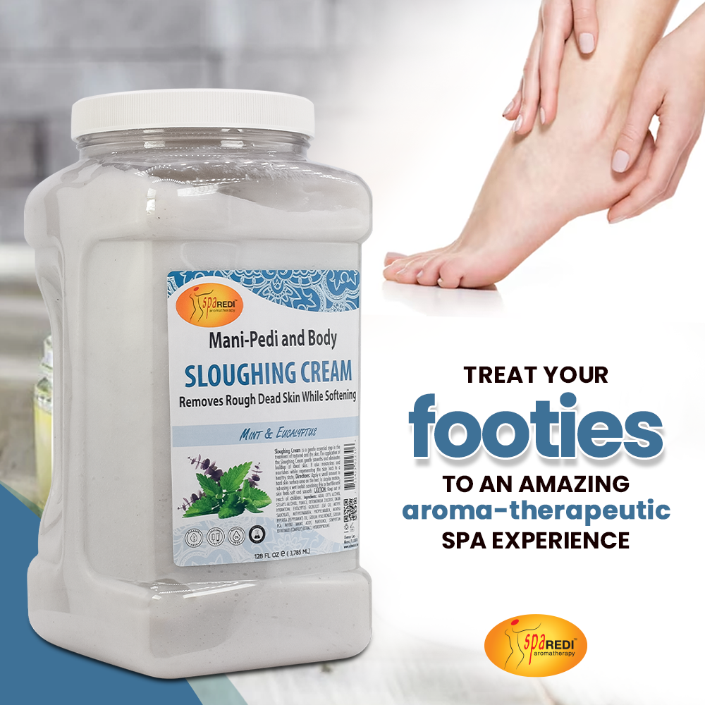 SPA REDI - Foot Cream, Sloughing Lotion - Exfoliating Pedicure Foot Care for Dry Cracked Feet - Beauty Market Online