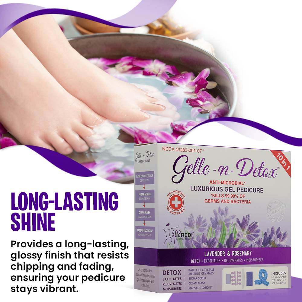 SPA REDI Gel Pedicure Kit - Luxurious Home Spa Treatment - Lavender & Rosemary, Icy Mint - Beauty Market Online