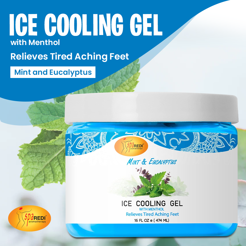 SPA REDI Massage Cooling Gel for Pedicure - Professional Strength Ice Cooling Gel - Refresh & Soothe - Beauty Market Online