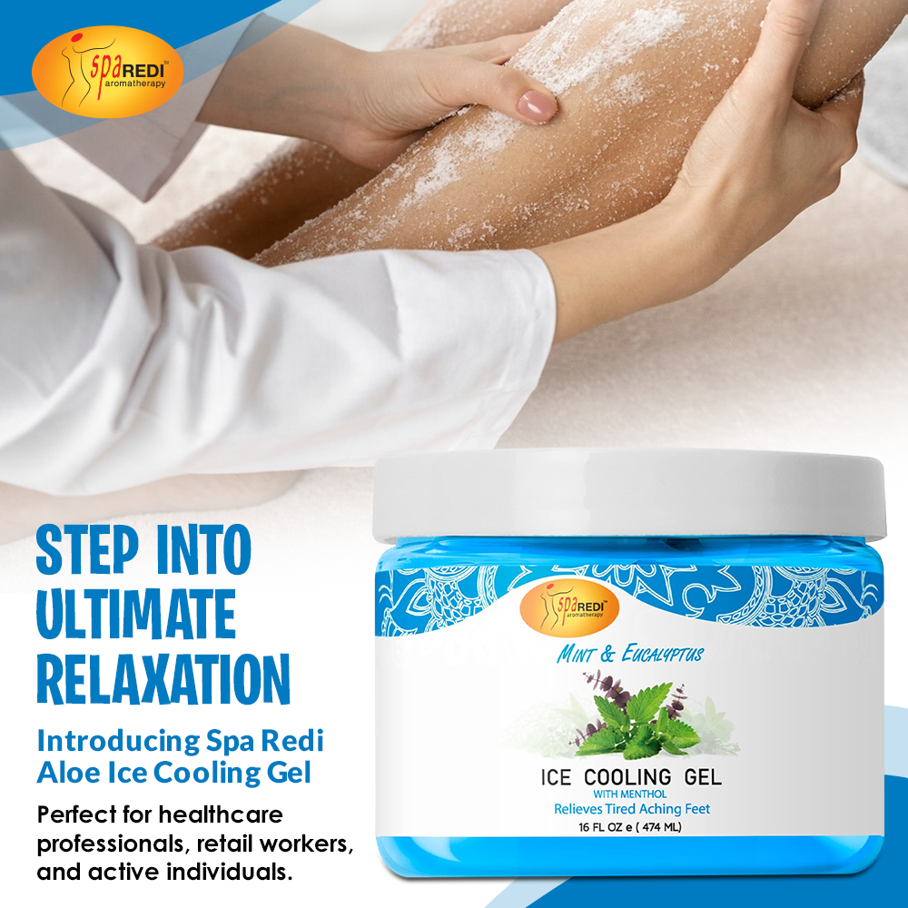 SPA REDI Massage Cooling Gel for Pedicure - Professional Strength Ice Cooling Gel - Refresh & Soothe - Beauty Market Online