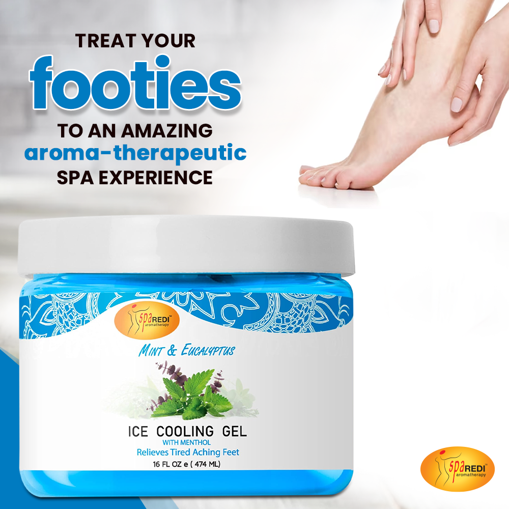 SPA REDI Massage Cooling Gel for Pedicure - Professional Strength Ice Cooling Gel - Refresh & Soothe - Beauty Market Online