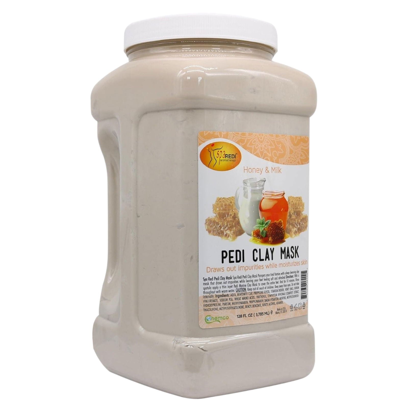 SPA REDI Clay Mask - Detoxifying, Hydrating & Pore Purifying for Body and Pedicure - Beauty Market Online