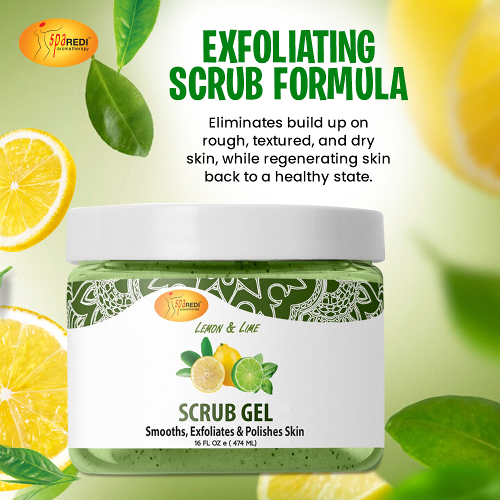 SPA REDI Exfoliating Scrub Pumice Gel - Hydrating Body Exfoliator with Hyaluronic Acid - Refresh & Revitalize - Beauty Market Online