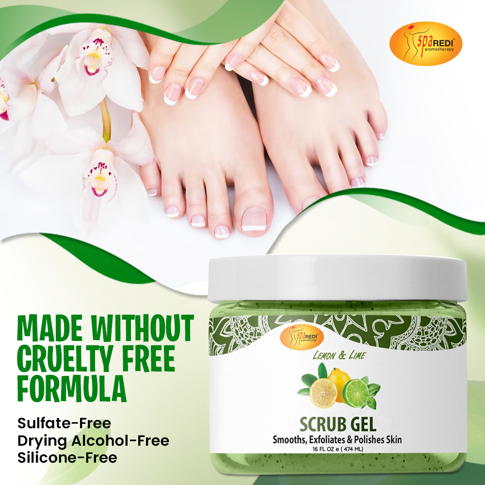 SPA REDI Exfoliating Scrub Pumice Gel - Hydrating Body Exfoliator with Hyaluronic Acid - Refresh & Revitalize - Beauty Market Online