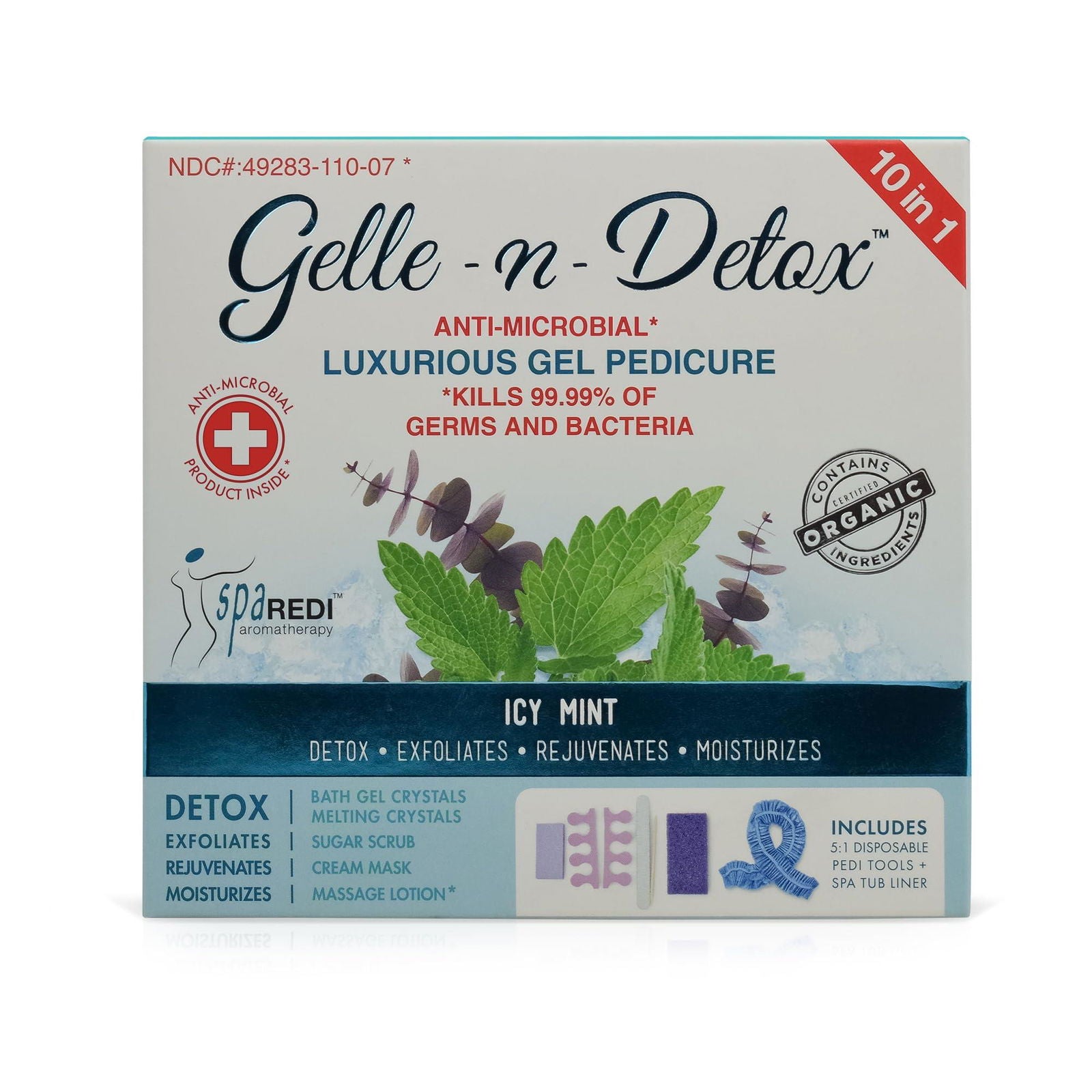 SPA REDI Gel Pedicure Kit - Luxurious Home Spa Treatment - Lavender & Rosemary, Icy Mint - Beauty Market Online