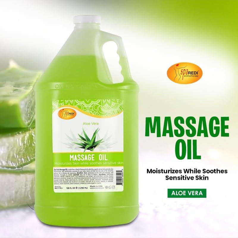 SPA REDI Aloe Vera Massage Oil 128 oz