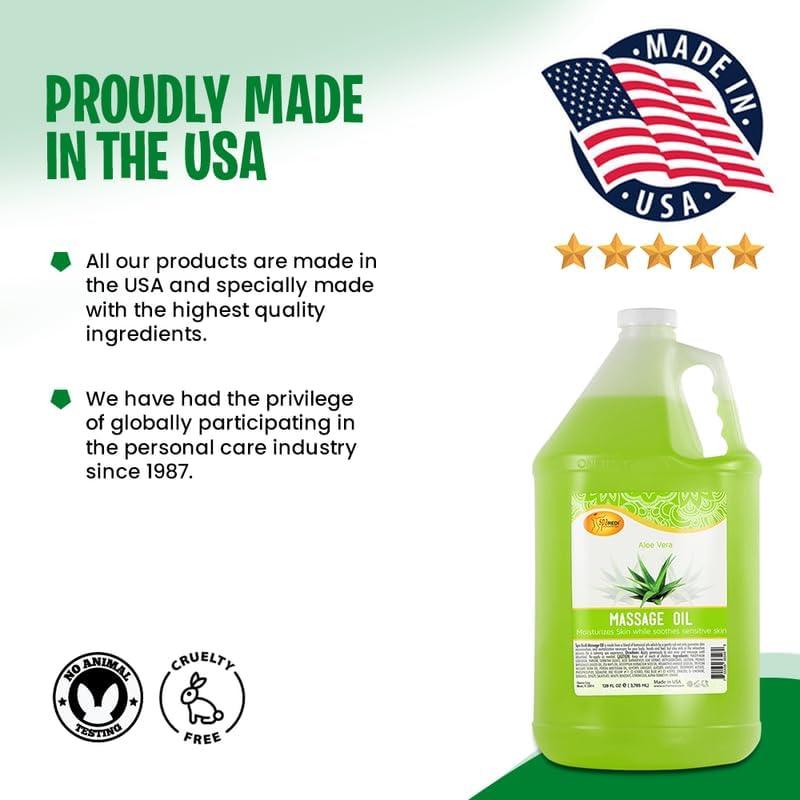 SPA REDI Aloe Vera Massage Oil 128 oz