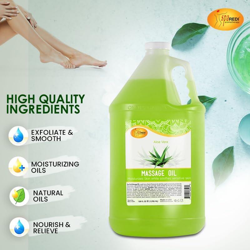 SPA REDI Aloe Vera Massage Oil 128 oz