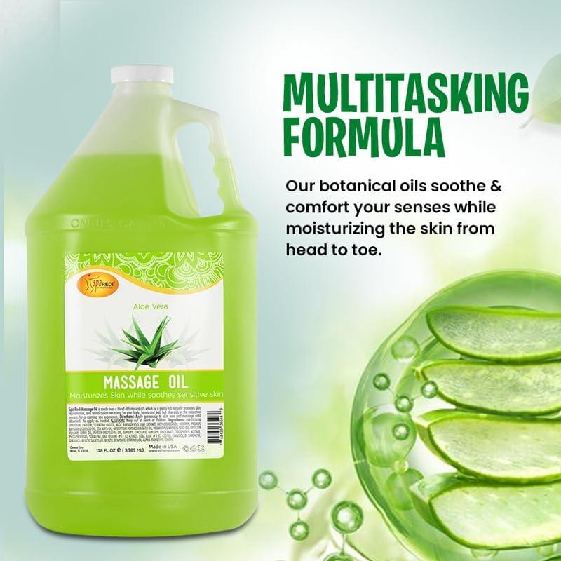 SPA REDI Aloe Vera Massage Oil 128 oz