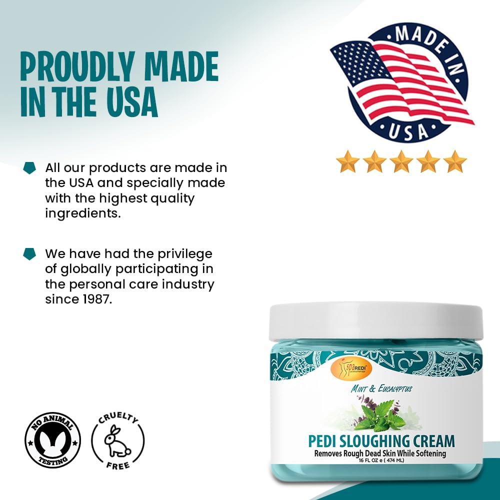 SPA REDI Sloughing Cream Mint & Eucalyptus 16 oz