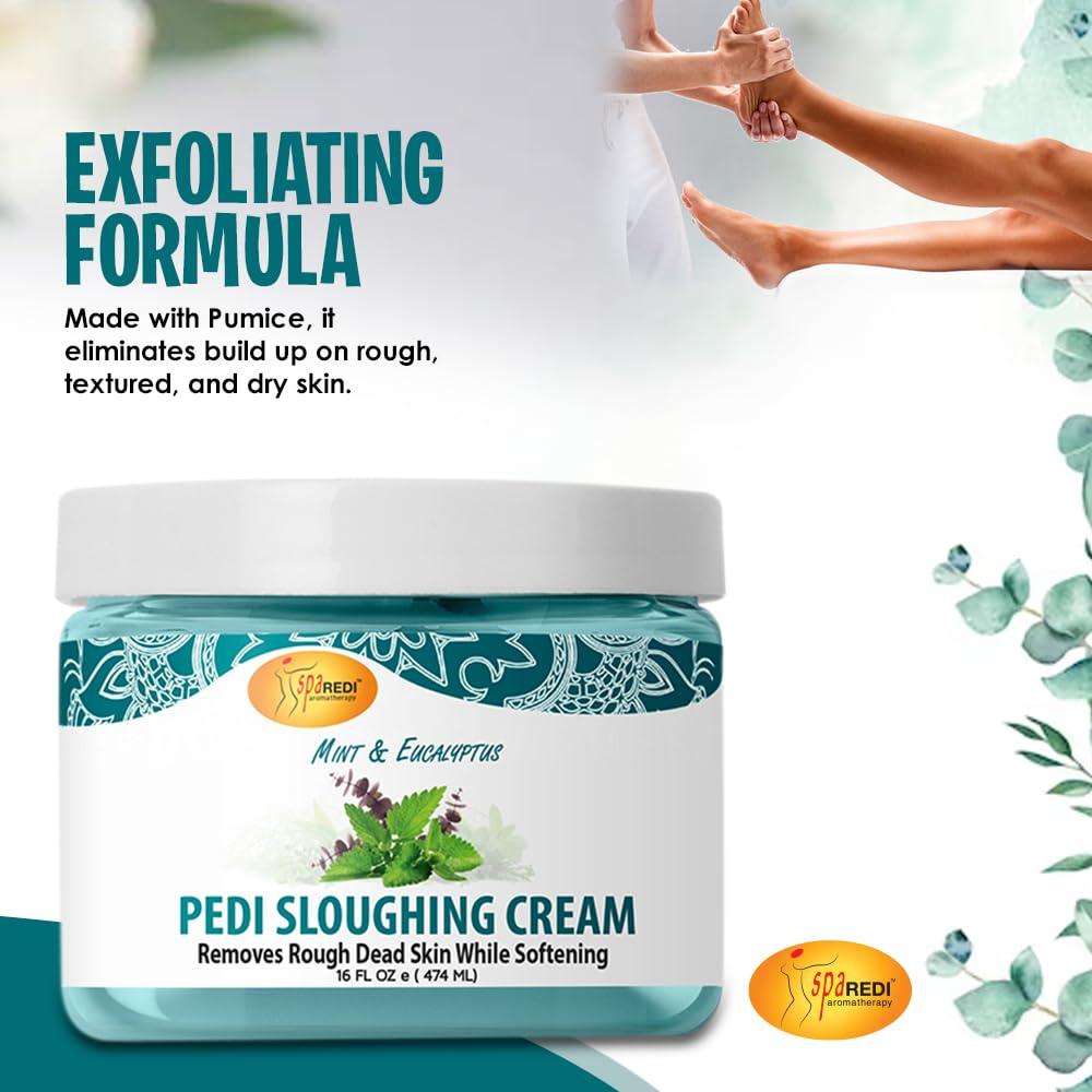 SPA REDI Sloughing Cream Mint & Eucalyptus 16 oz