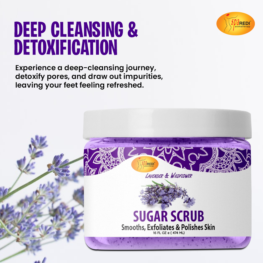 SPA REDI Sugar Body Scrub - Exfoliating & Moisturizing for Smooth, Fresh Skin - Beauty Market Online