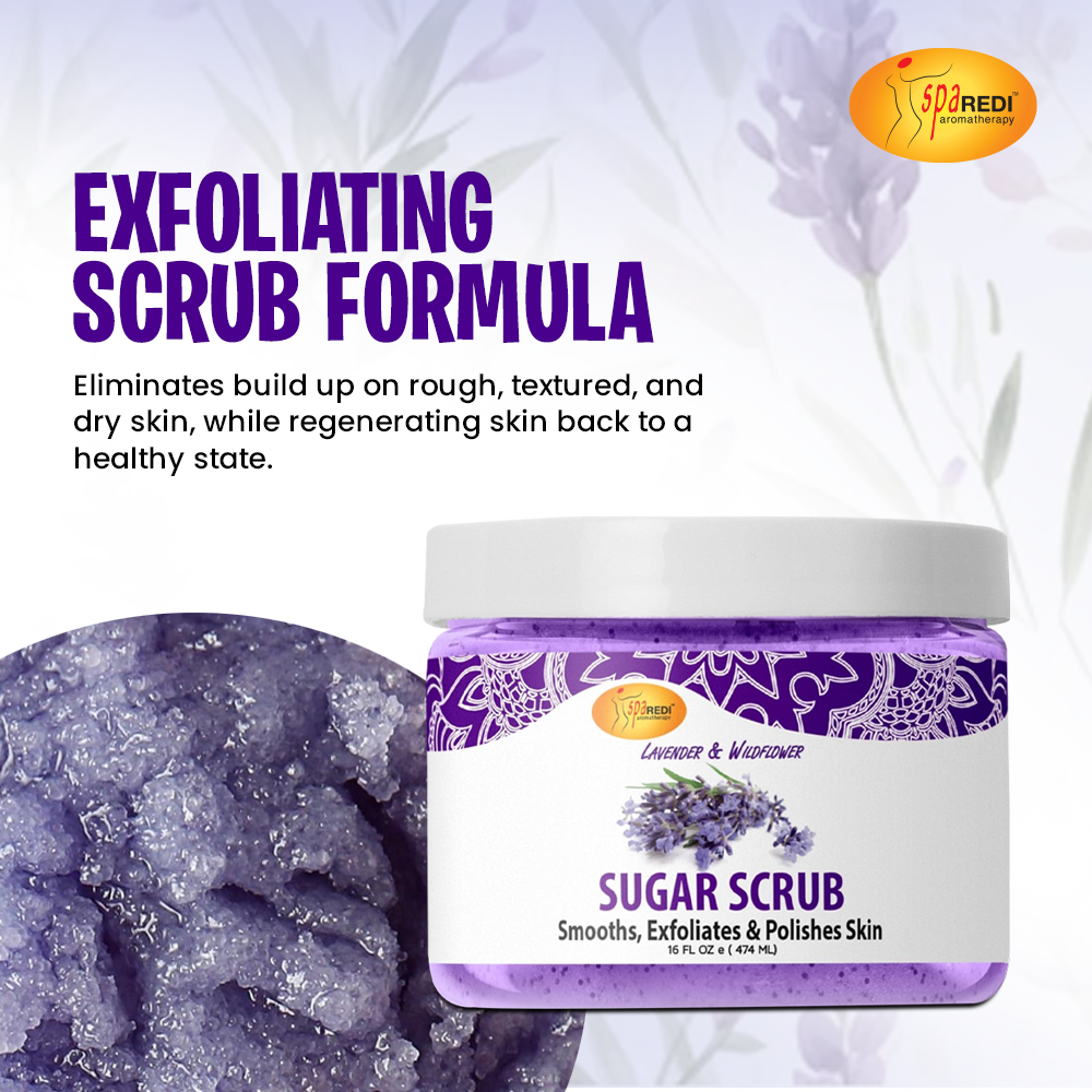 SPA REDI Sugar Body Scrub - Exfoliating & Moisturizing for Smooth, Fresh Skin - Beauty Market Online