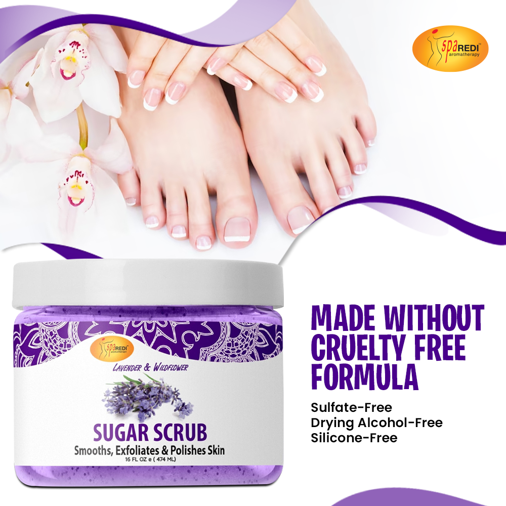 SPA REDI Sugar Body Scrub - Exfoliating & Moisturizing for Smooth, Fresh Skin - Beauty Market Online
