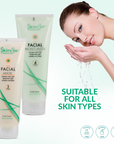 SKIN SPA Facial Cleanser Set with aloe vera 8 oz