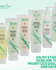 SKIN SPA Facial Cleanser Set with aloe vera 8 oz