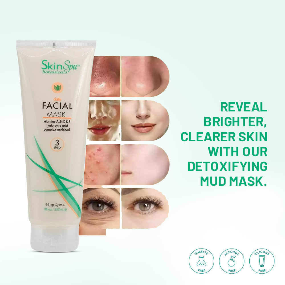 SKIN SPA Clay Face Mask - Instant Detox Mud Mask