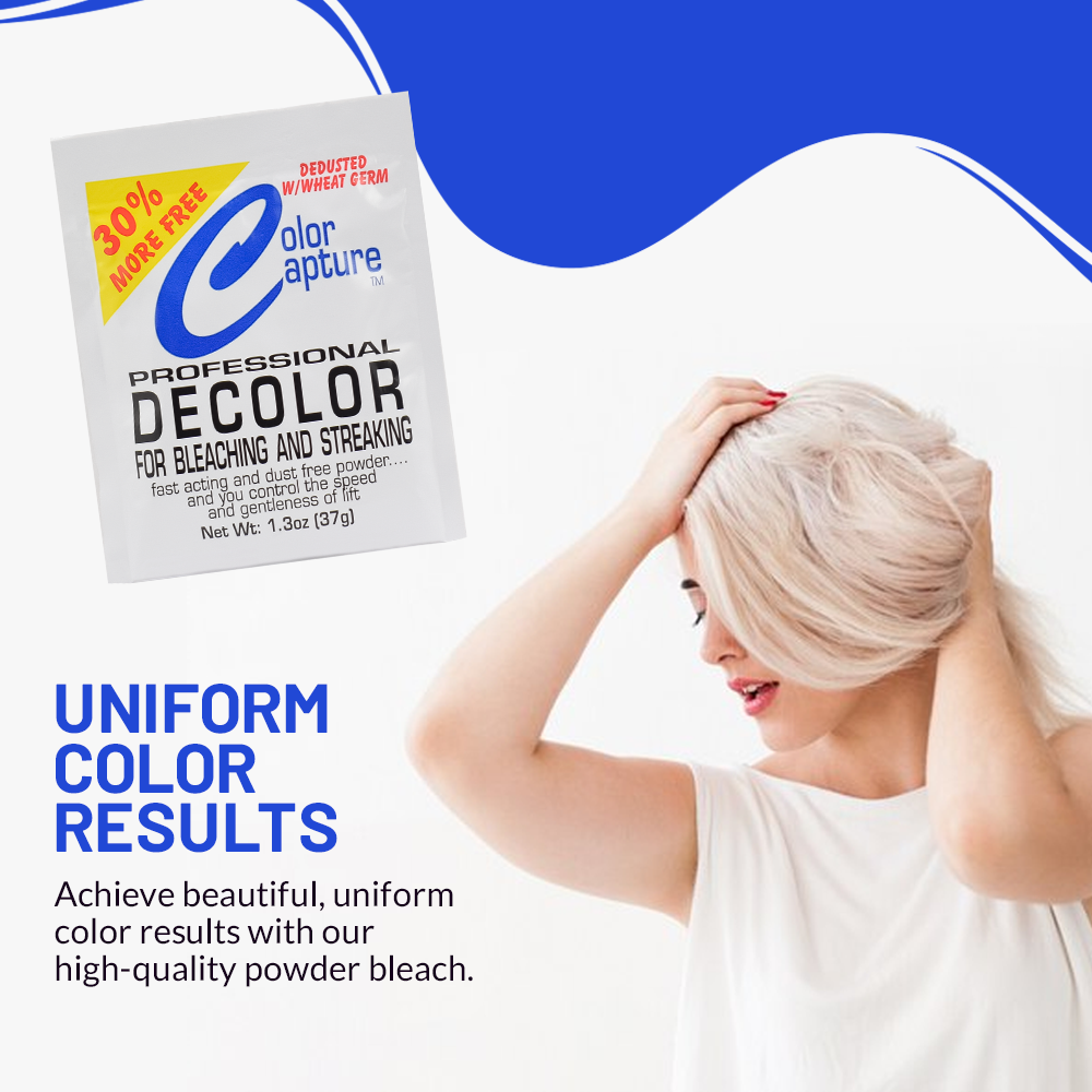 COLOR CAPTURE Hair Bleach Powder - Blue - For Bleaching & Streaking - Professional Use - Beauty Market Online