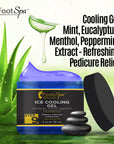 Foot Spa Massage Cooling Gel – Professional Strength Ice Cooling Therapy for Pedicure & Foot Care – Infused with Menthol, Camphor, Peppermint & Eucalyptus Oil for Soothing Relief & Refreshing Hydration - Beauty Market Online