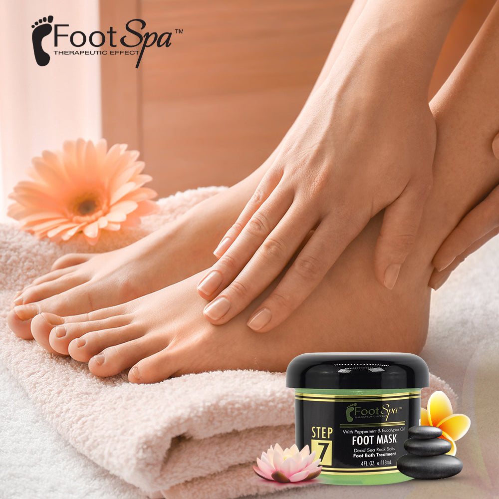 Foot Spa Cream Mask – 128oz Bulk Refill Gallon with Peppermint & Eucalyptus Oil – Hydrating Pedicure & Massage Treatment for Tired Feet & Body – Infused with Hyaluronic Acid, Amino Acids & Panthenol - Beauty Market Online