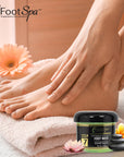 Foot Spa Cream Mask – 128oz Bulk Refill Gallon with Peppermint & Eucalyptus Oil – Hydrating Pedicure & Massage Treatment for Tired Feet & Body – Infused with Hyaluronic Acid, Amino Acids & Panthenol - Beauty Market Online