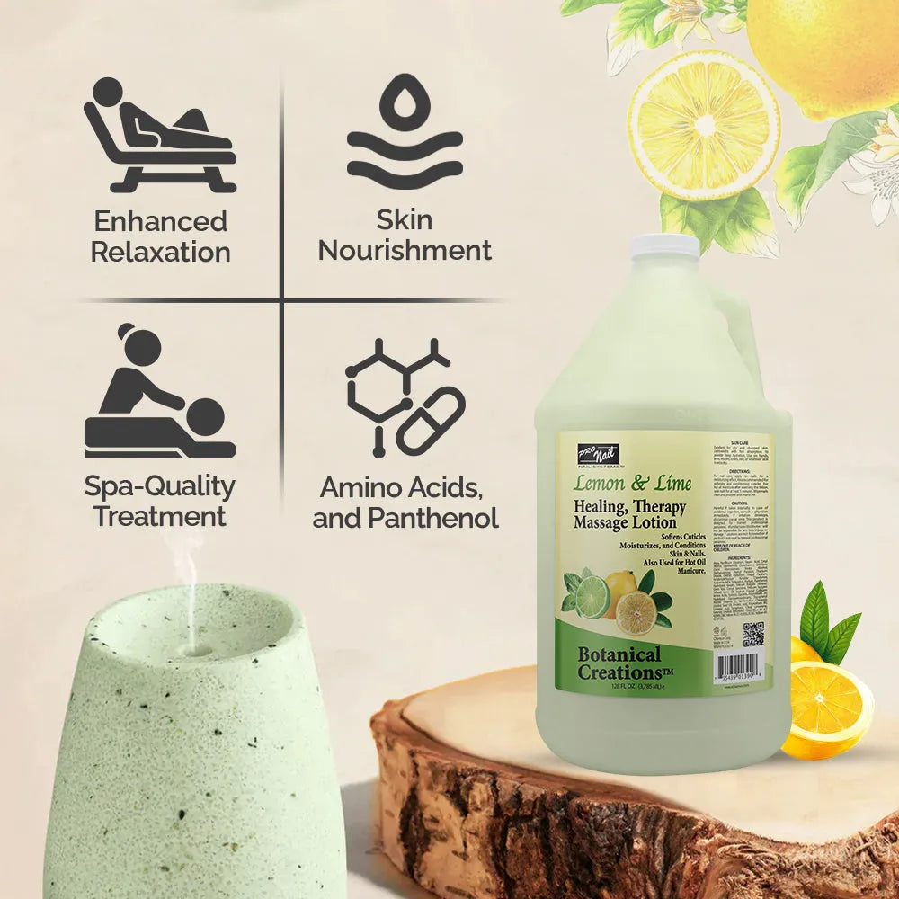 PRO NAIL Healing Therapy Massage Lotion - Nourishes & Moisturizes Skin, Perfect for Pedicure, Manicure & Body Care - Beauty Market Online