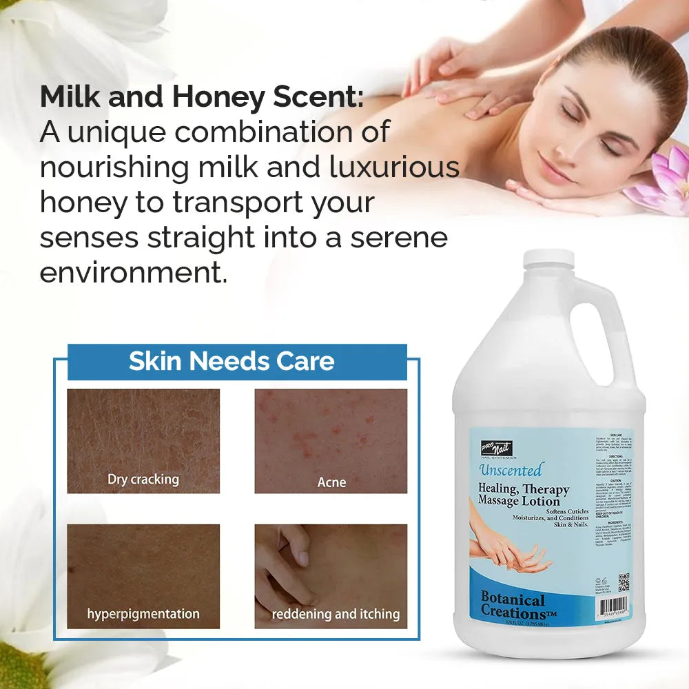 PRO NAIL Healing Therapy Massage Lotion - Nourishes & Moisturizes Skin, Perfect for Pedicure, Manicure & Body Care - Beauty Market Online