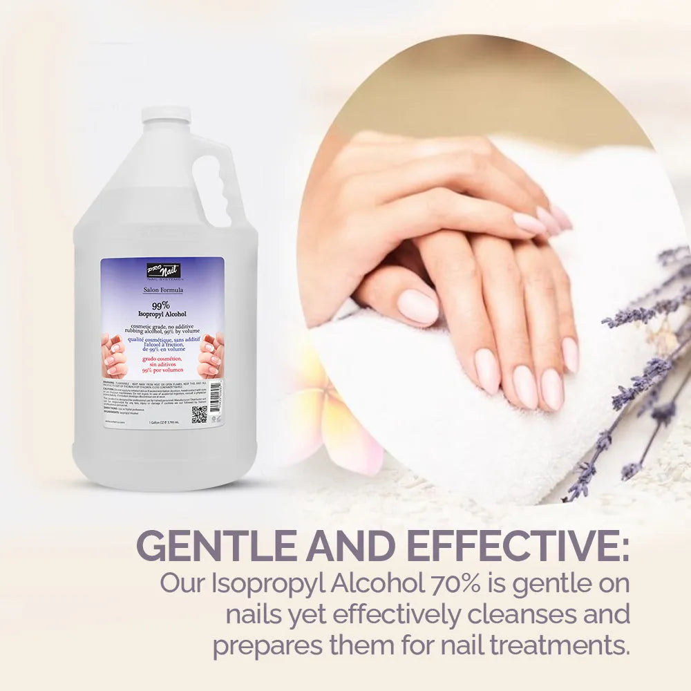 PRO NAIL Isopropyl Alcohol - Cleans, Sanitizes, and Disinfects with Antiseptic Properties - Beauty Market Online