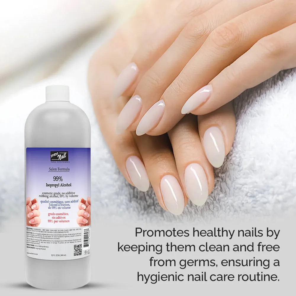 PRO NAIL Isopropyl Alcohol - Cleans, Sanitizes, and Disinfects with Antiseptic Properties - Beauty Market Online