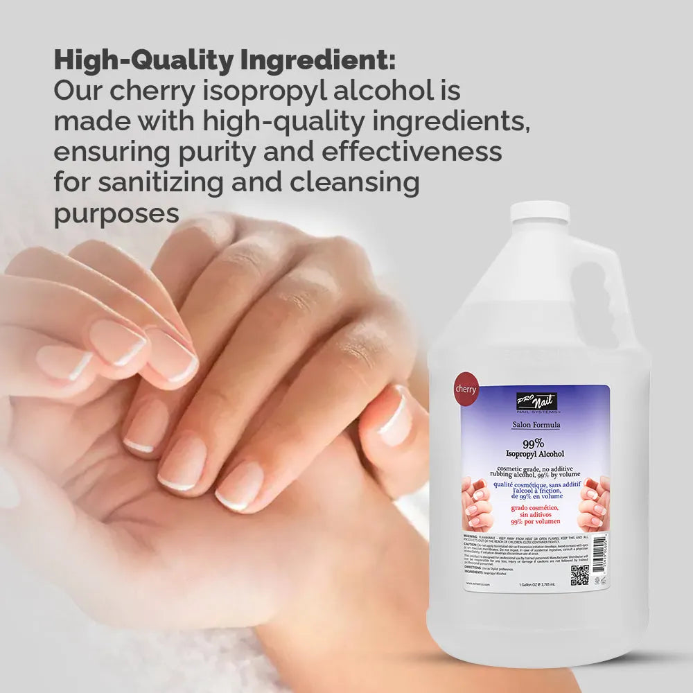 PRO NAIL Isopropyl Alcohol - Cleans, Sanitizes, and Disinfects with Antiseptic Properties - Beauty Market Online