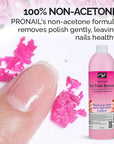 PRO NAIL Nail Polish Remover - Gentle & Effective - 16 Oz