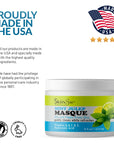 SKIN SPA - Face Mask, Acne Control Mint Julep Masque, Cleanse & Refreshing Skin, for Oily and Pimple Prone Skin 8 oz