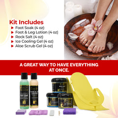FOOT SPA MiniFoot Spa Kit Mini – Complete Pedicure Set for Soft, Smooth Feet – Hydrating & Exfoliating Foot Care for Relaxation & Rejuvenation – At-Home Spa Treatment Kit - Complete Foot Care Set for Relaxation, Exfoliation, Hydration, and Soothing Relief - 