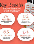 Keragen - Smoothing Shampoo and Conditioner Set with Keratin and Collagen