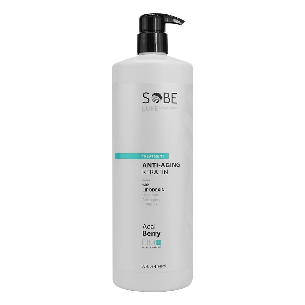 SOBE LUXE - Brazilian Keratin Blowout System, Acai Berry, Sulfate-Free, Frizz-Free - 32 Oz