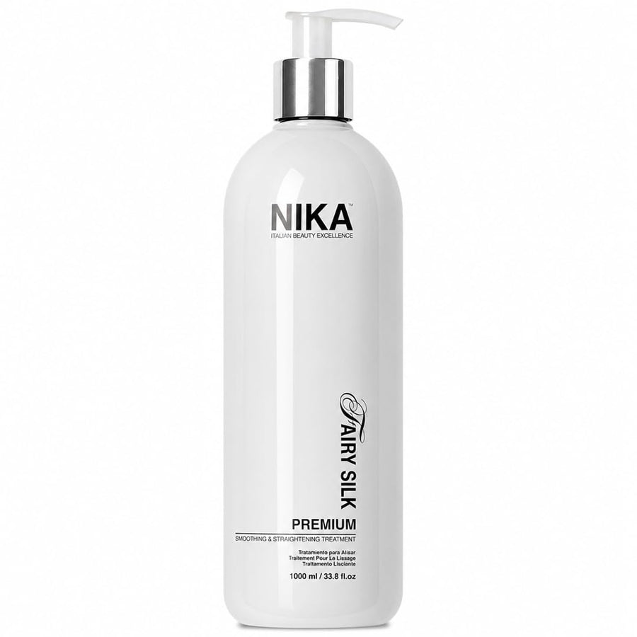 NIKA - Keratin Smoothing Treatment - Formaldehyde-Free Blowout, Eliminate Frizz, Fine to Medium Hair - 33.8 Oz