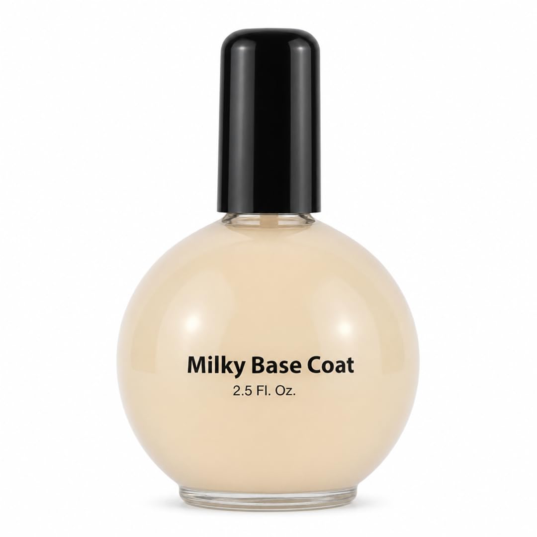 PRO NAIL Milky Base Coat - Professional Strength Nail Polish Hardener - Prevents Chipping - Fast Dry - Beauty Market Online