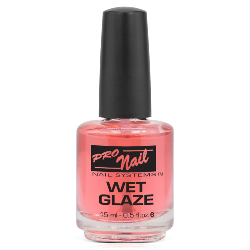 PRO NAIL Wet Glaze - Clear Quick Top Coat for Professional Shine &amp; Fast Drying - Beauty Market Online