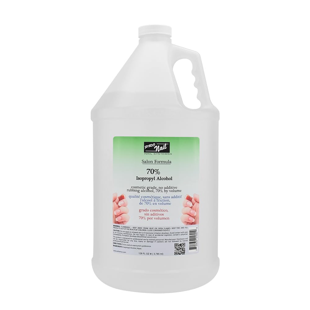 PRO NAIL Isopropyl Alcohol - Cleans, Sanitizes, and Disinfects with Antiseptic Properties - Beauty Market Online