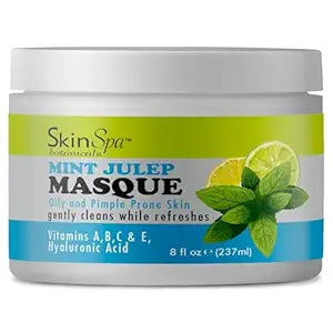 SKIN SPA - Face Mask, Acne Control Mint Julep Masque, Cleanse & Refreshing Skin, for Oily and Pimple Prone Skin 8 oz