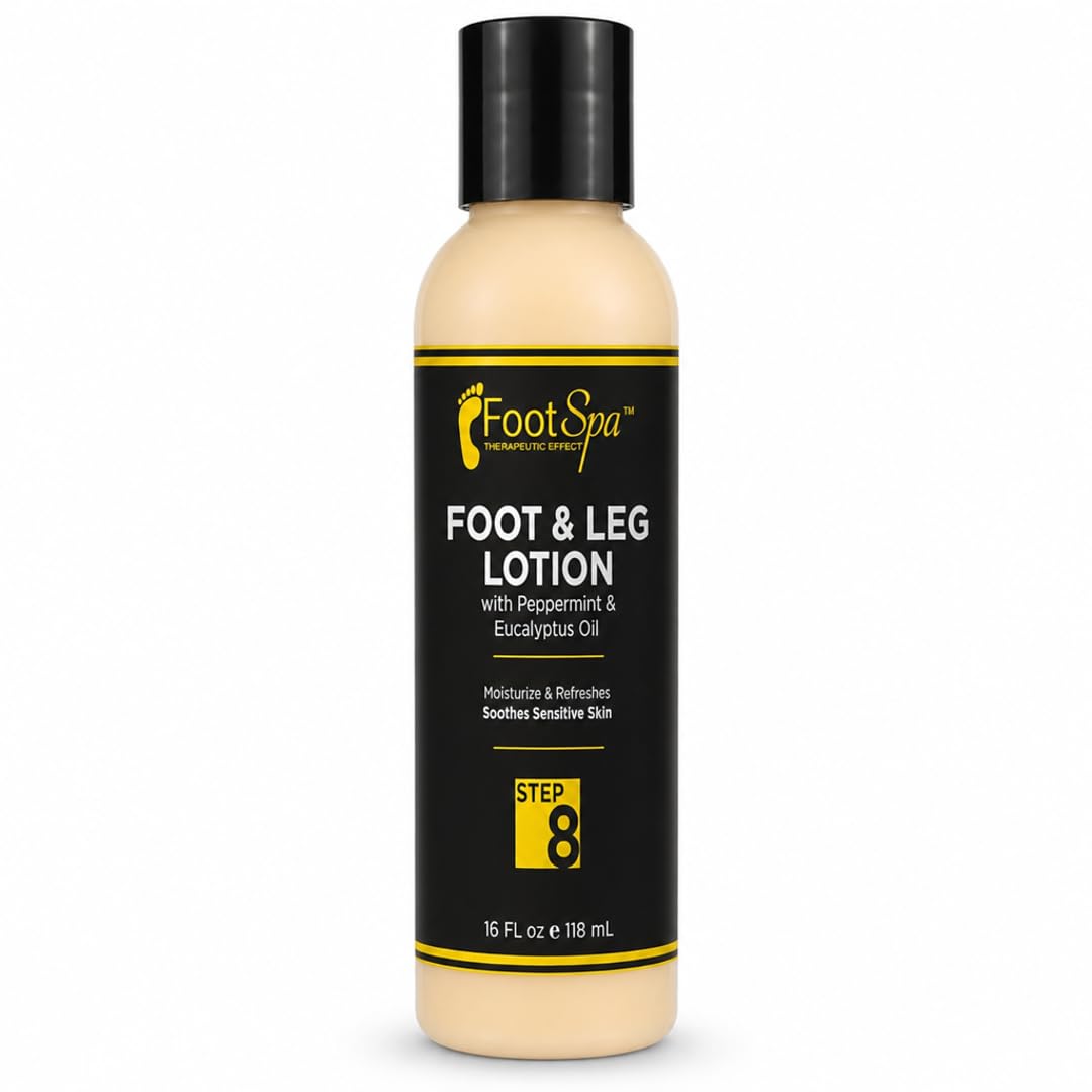 Foot Spa Healing Therapy Massage Lotion – Bulk Refill Gallon – Professional Pedicure & Body Moisturizer with Peppermint & Eucalyptus – Infused with Natural Oils & Vitamins for Deep Hydration