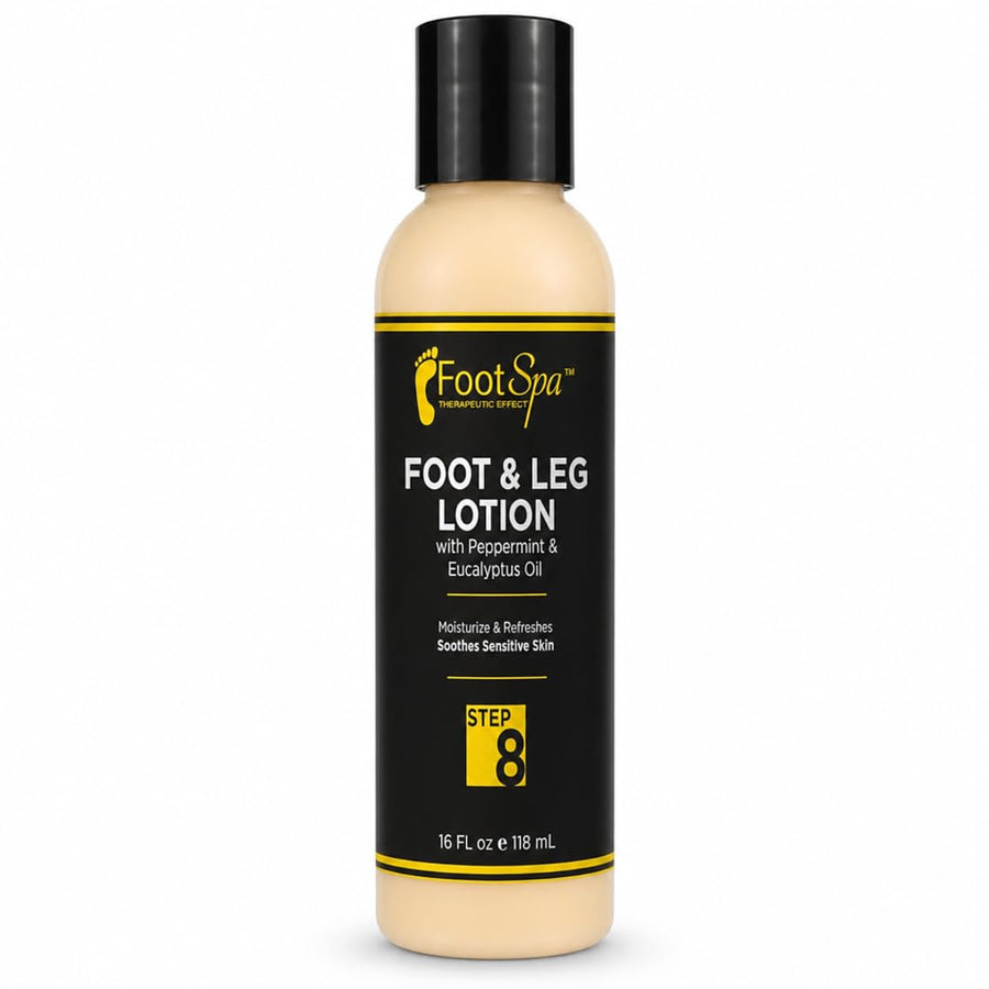 Foot Spa Healing Therapy Massage Lotion – Bulk Refill Gallon – Professional Pedicure & Body Moisturizer with Peppermint & Eucalyptus – Infused with Natural Oils & Vitamins for Deep Hydration