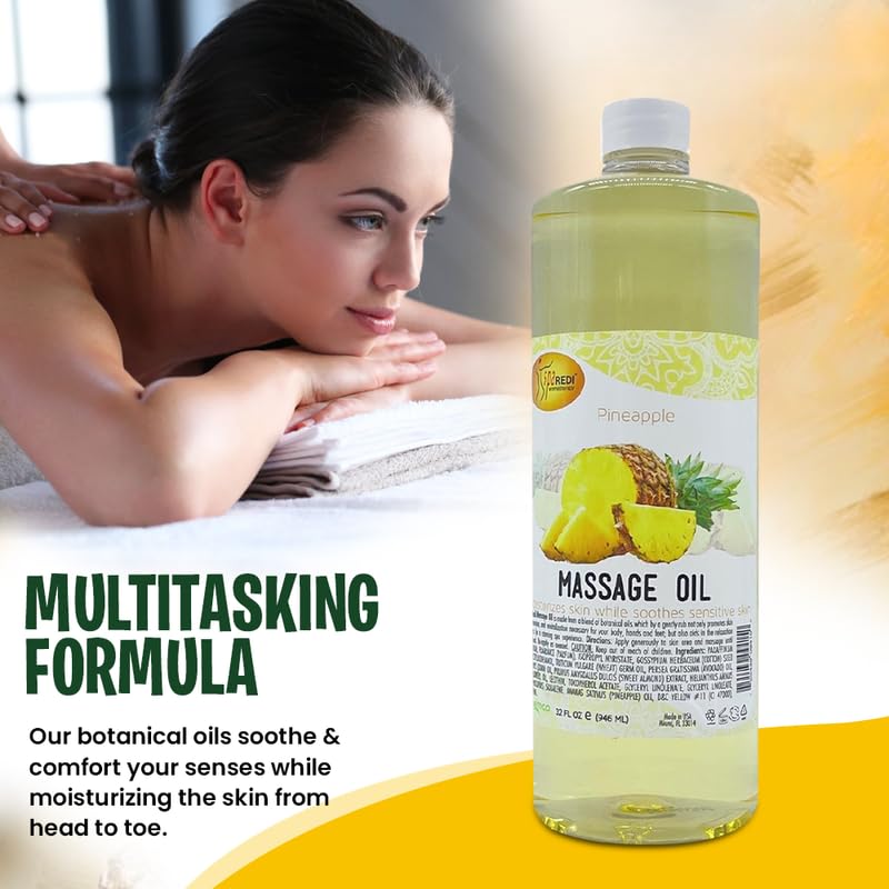 SPA REDI Massage Oil - Soothing Relief for Sore Muscles &amp; Hydrated Skin