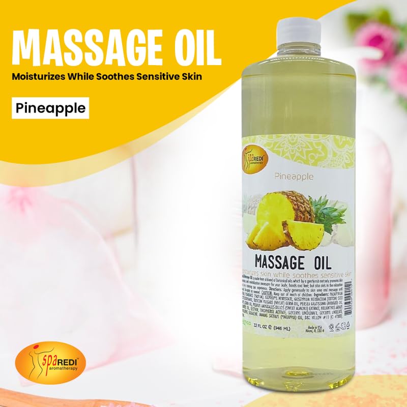 SPA REDI Massage Oil - Soothing Relief for Sore Muscles &amp; Hydrated Skin