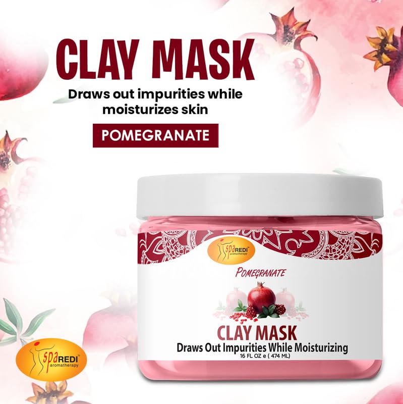 SPA REDI Clay Mask - Detoxifying, Hydrating &amp; Pore Purifying for Body and Pedicure