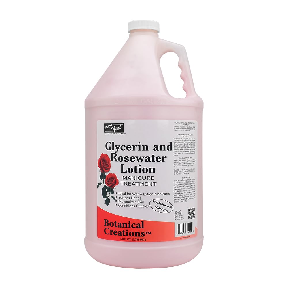 PRO NAIL Glycerin and Rosewater Lotion - Soothing Manicure Treatment