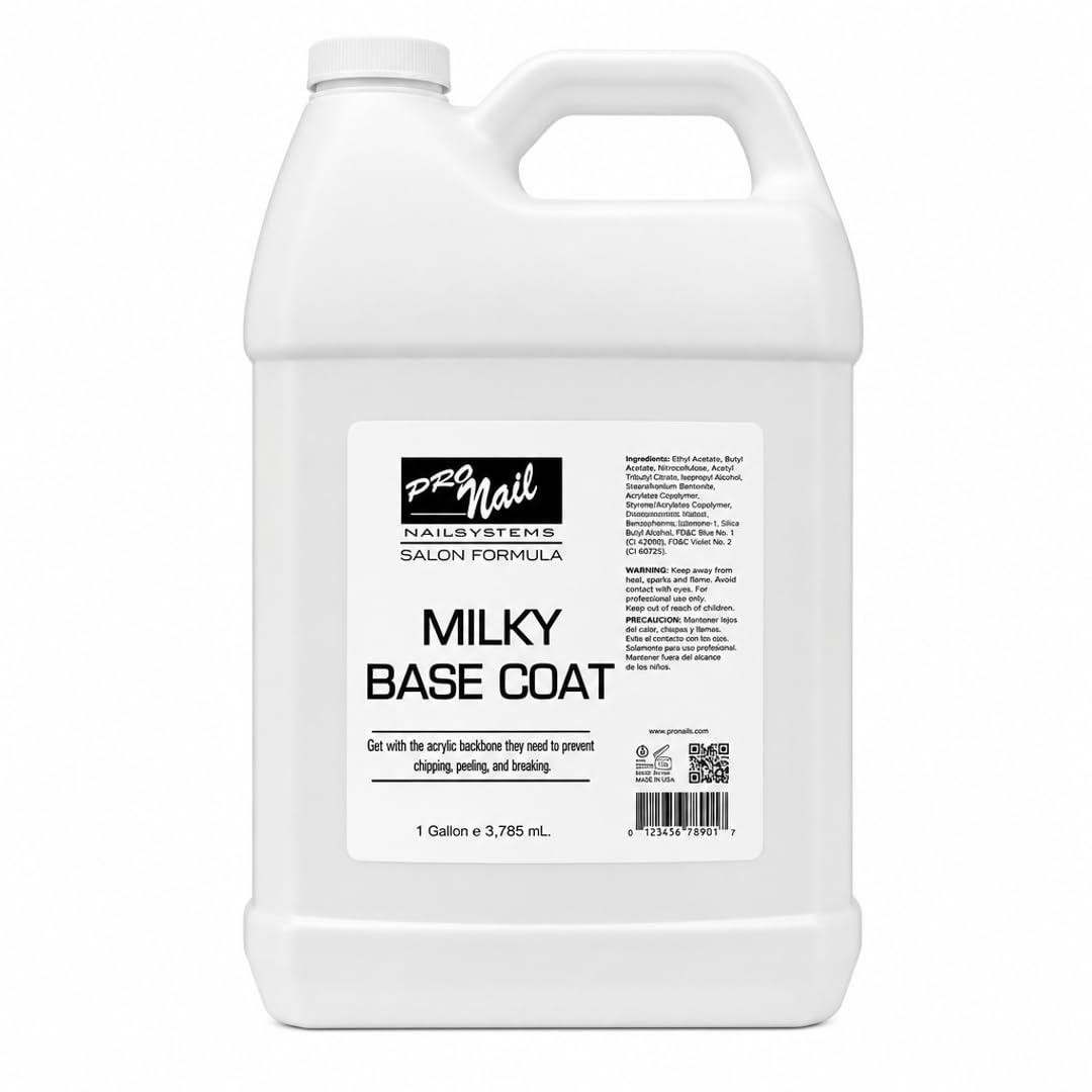 PRO NAIL Milky Base Coat - Professional Strength Nail Polish Hardener - Prevents Chipping - Fast Dry - Beauty Market Online